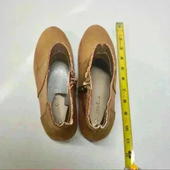 NWB CHARTER CLUB Womens Brown Goring Scalloped Daxi Round Toe Block Heel Sz 7 - Picture 6 of 7